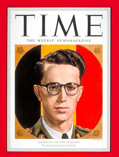 1951-07 King Baudouin I Copyright Time Magazine | Time Magazine Covers 1923-1970