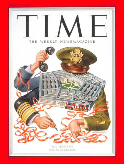 1951-07 The Pentagon Copyright Time Magazine | Time Magazine Covers 1923-1970