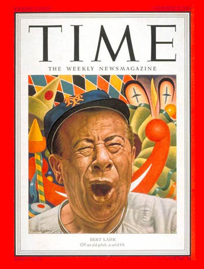 1951-10 Bert Lahr Copyright Time Magazine | Time Magazine Covers 1923-1970