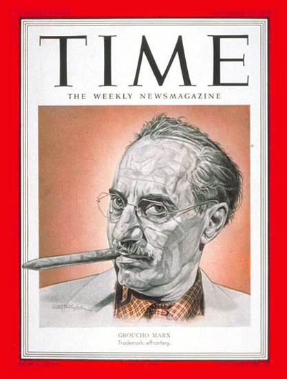 1951-12 Groucho Marx Copyright Time Magazine | Time Magazine Covers 1923-1970