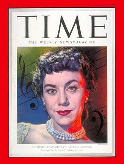 1951-12 Patrice Munsel Copyright Time Magazine | Time Magazine Covers 1923-1970