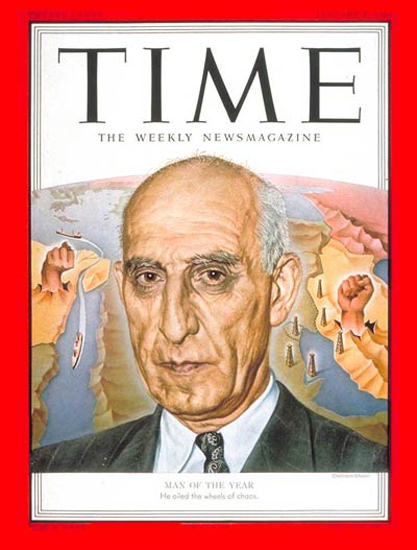 1952-01 Mohammed Mossadeg Copyright Time Magazine | Time Magazine Covers 1923-1970