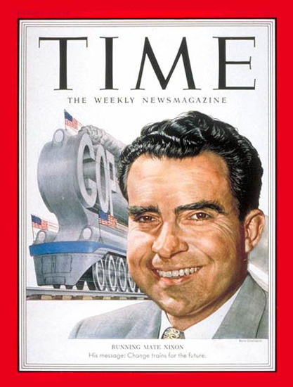 1952-08 Richard Nixon Copyright Time Magazine | Time Magazine Covers 1923-1970