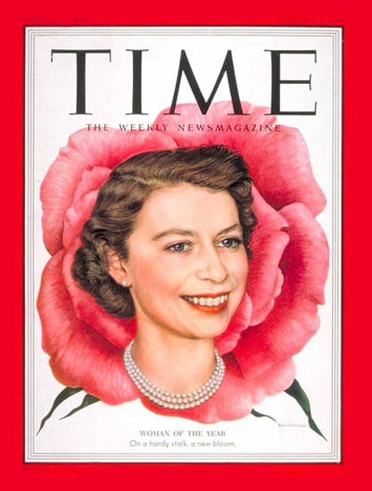 1953-01 Queen Elizabeth II Copyright Time Magazine | Time Magazine Covers 1923-1970