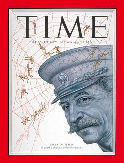 1953-03 Joseph Stalin USSR Copyright Time Magazine | Time Magazine Covers 1923-1970