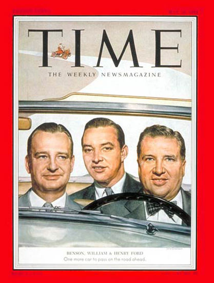 1953-05 William Benson Henry Ford Copyright Time Magazine | Time Magazine Covers 1923-1970