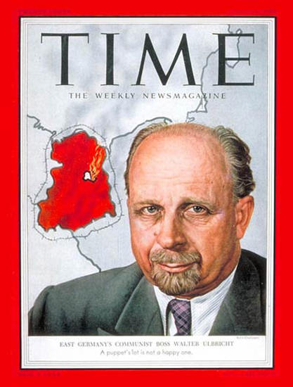 1953-07 Walter Ulbricht Germany Copyright Time Magazine | Time Magazine Covers 1923-1970