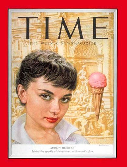 1953-09 Audrey Hepburn Copyright Time Magazine | Time Magazine Covers 1923-1970