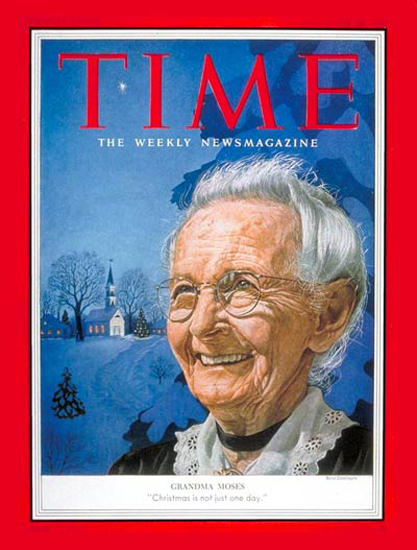 1953-12 Grandma Moses Copyright Time Magazine | Time Magazine Covers 1923-1970