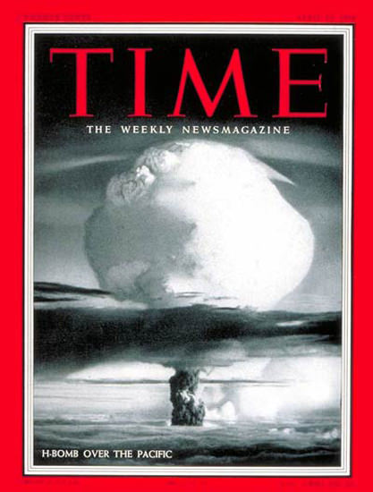 1954-04 H-Bomb over Pacific Copyright Time Magazine | Time Magazine Covers 1923-1970