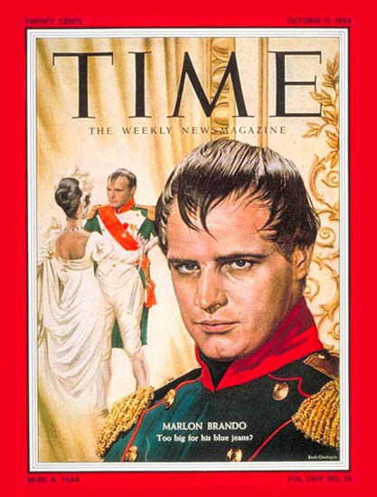 1954-10 Marlon Brando Copyright Time Magazine | Time Magazine Covers 1923-1970