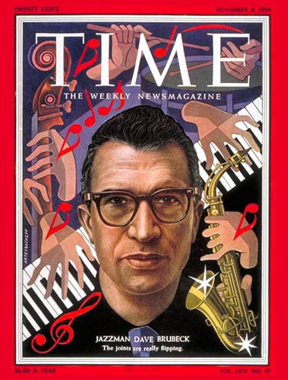 1954-11 David Brubeck Copyright Time Magazine | Time Magazine Covers 1923-1970