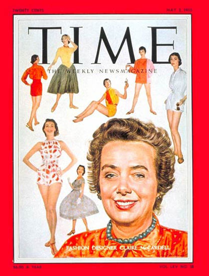 1955-05 Claire McCardell Copyright Time Magazine | Time Magazine Covers 1923-1970