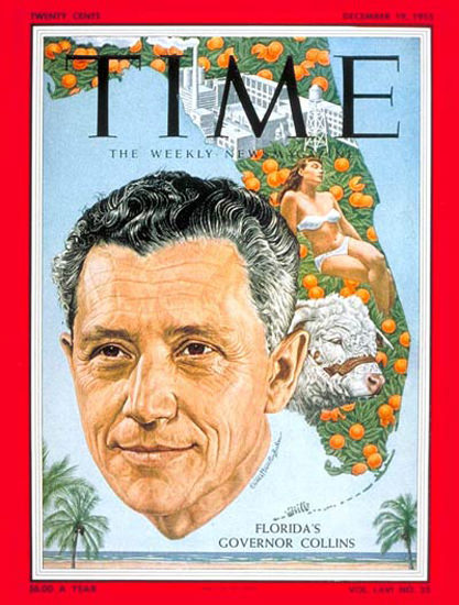 1955-12 LeRoy Collins Copyright Time Magazine | Time Magazine Covers 1923-1970