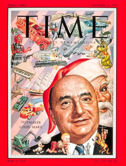 1955-12 Louis Marx Copyright Time Magazine | Time Magazine Covers 1923-1970