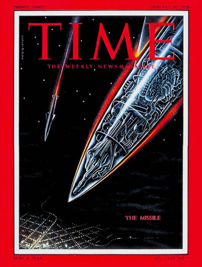 1956-01 The Missile Copyright Time Magazine | Time Magazine Covers 1923-1970