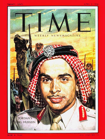 1956-04 King Hussein Copyright Time Magazine | Time Magazine Covers 1923-1970