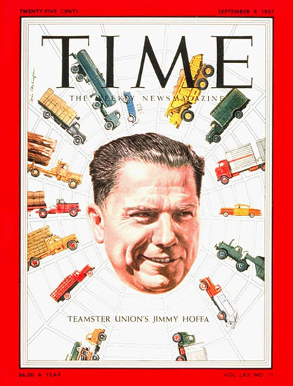 1957-09 James Hoffa Copyright Time Magazine | Time Magazine Covers 1923-1970