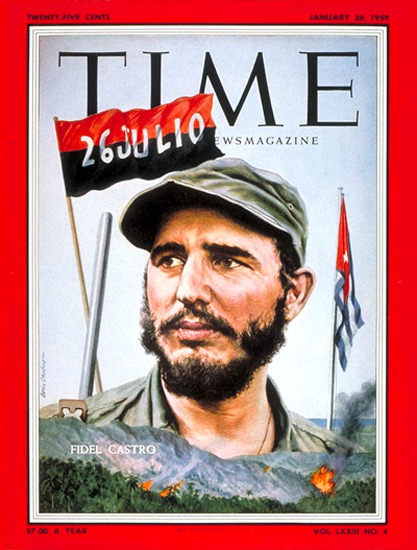 1959-01 Fidel Castro Copyright Time Magazine | Time Magazine Covers 1923-1970