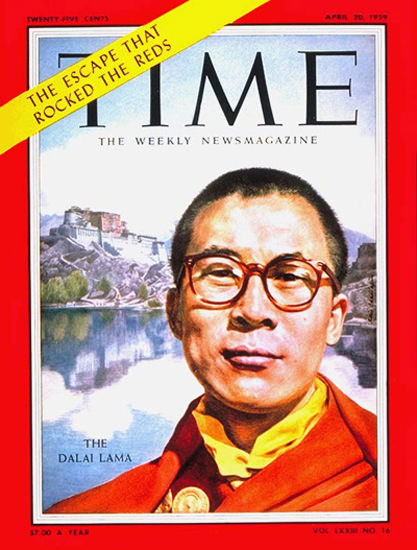 1959-04 The Dalai Lama Copyright Time Magazine | Time Magazine Covers 1923-1970