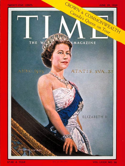 1959-06 Queen Elizabeth II Copyright Time Magazine | Time Magazine Covers 1923-1970