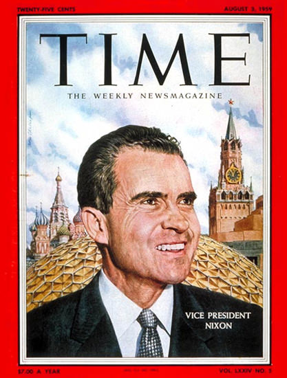 1959-08 Richard Nixon Copyright Time Magazine | Time Magazine Covers 1923-1970