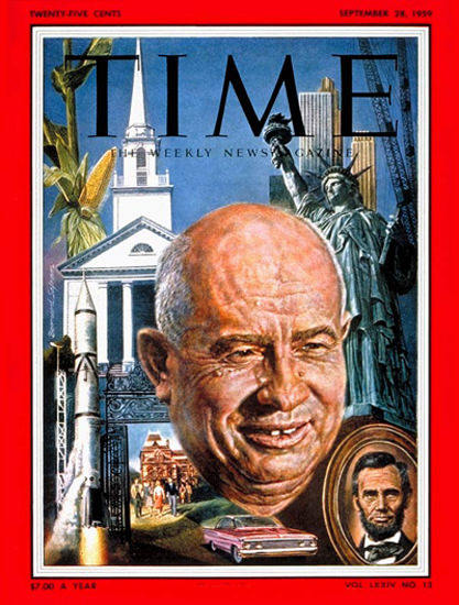 1959-09 Nikita Khrushchev USSR Copyright Time Magazine | Time Magazine Covers 1923-1970