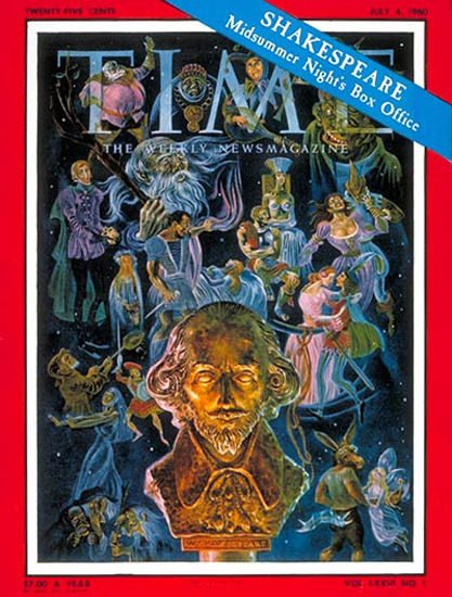 1960-07 William Shakespeare Copyright Time Magazine | Time Magazine Covers 1923-1970