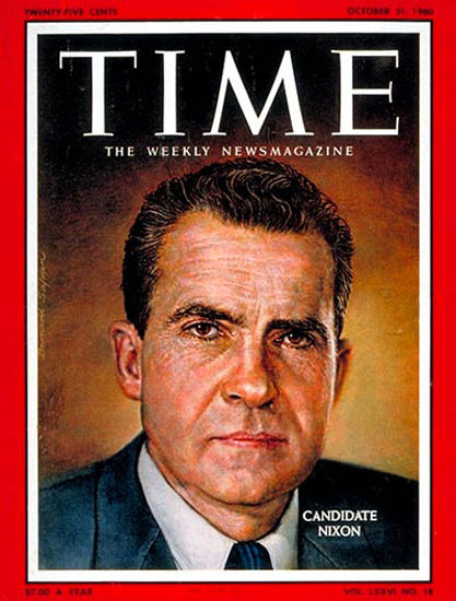 1960-10 Richard Nixon Copyright Time Magazine | Mad Men Art | Vintage ...