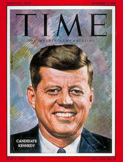 1960-11 John F Kennedy 1 Copyright Time Magazine | Time Magazine Covers 1923-1970