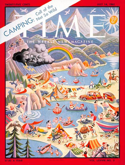 1961-07 Call of the Not So Wild Copyright Time Magazine | Time Magazine Covers 1923-1970