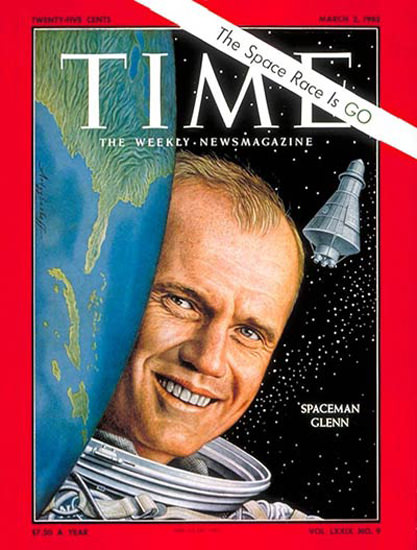 1962-03 John Glenn Copyright Time Magazine | Time Magazine Covers 1923-1970