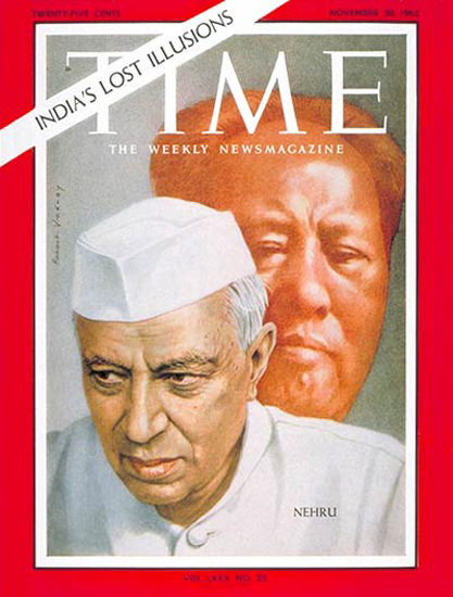 1962-11 Jawaharlal Nehru Copyright Time Magazine | Time Magazine Covers 1923-1970