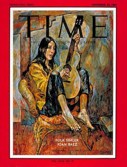 1962-11 Joan Baez Copyright Time Magazine | Time Magazine Covers 1923-1970