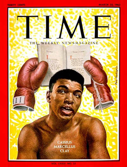 1963-03 Cassius Clay Boxing Copyright Time Magazine | Time Magazine Covers 1923-1970