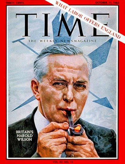 1963-10 Harold Wilson Copyright Time Magazine | Time Magazine Covers 1923-1970