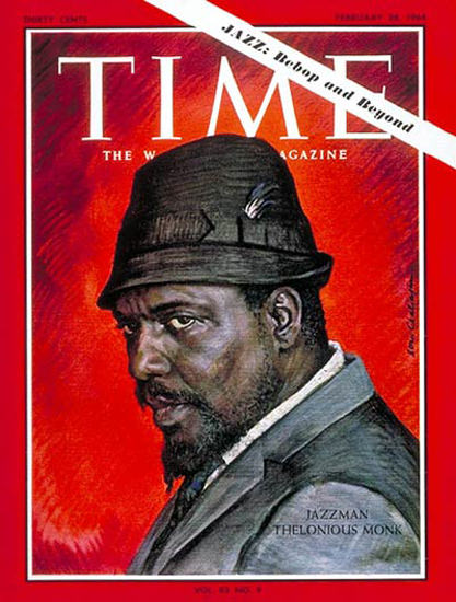 1964-02 Thelonious Monk Copyright Time Magazine | Time Magazine Covers 1923-1970