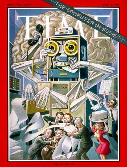 1965-04 Computer in Society Copyright Time Magazine | Time Magazine Covers 1923-1970