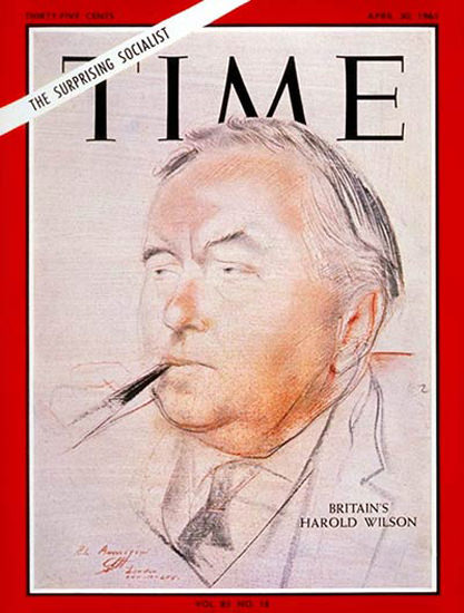 1965-04 Harold Wilson Copyright Time Magazine | Time Magazine Covers 1923-1970