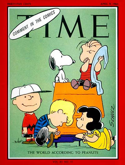 1965-04 World According To Peanuts Copyright Time Magazine | Time Magazine Covers 1923-1970