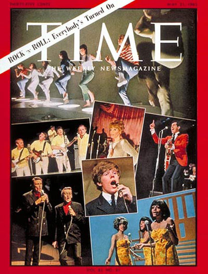 1965-05 Rock n Roll Turned On Copyright Time Magazine | Time Magazine Covers 1923-1970