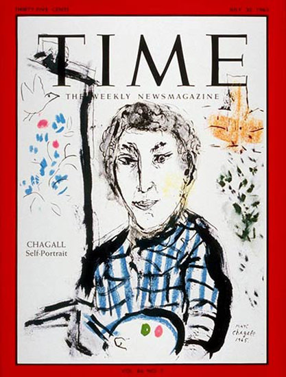 1965-07 Marc Chagall Copyright Time Magazine | Time Magazine Covers 1923-1970