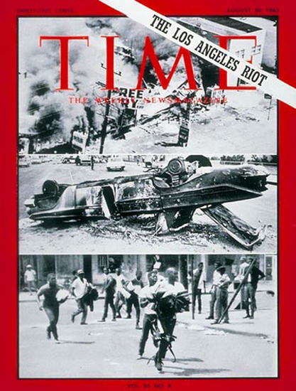 1965-08 Los Angeles Riot Copyright Time Magazine | Time Magazine Covers 1923-1970