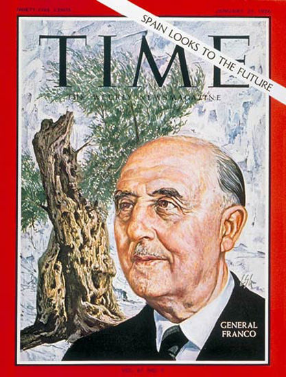 1966-01 General Franco Spain Copyright Time Magazine | Time Magazine Covers 1923-1970