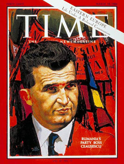 1966-03 Nicolae Ceausescu Copyright Time Magazine | Time Magazine Covers 1923-1970