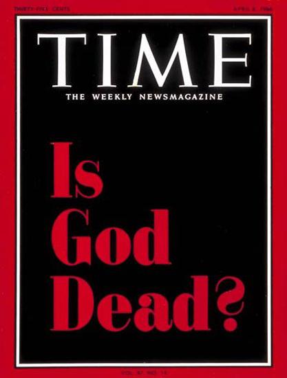 1966-04 Is God Dead Copyright Time Magazine | Time Magazine Covers 1923-1970