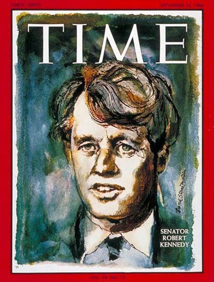 1966-09 Robert F Kennedy Copyright Time Magazine | Time Magazine Covers 1923-1970