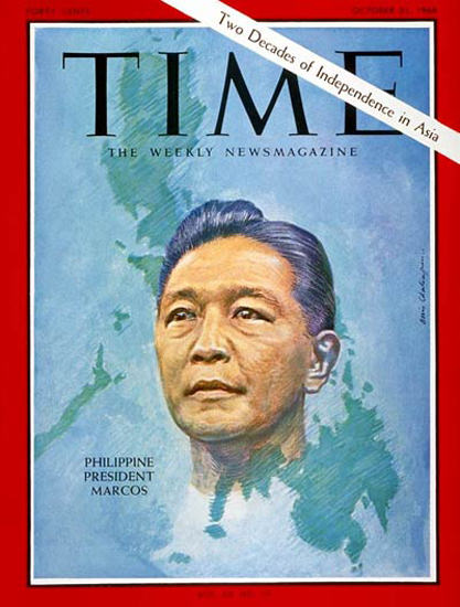 1966-10 Ferdinand Marcos Copyright Time Magazine | Time Magazine Covers 1923-1970