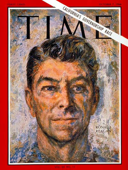 1966-10 Ronald Reagan Copyright Time Magazine | Time Magazine Covers 1923-1970