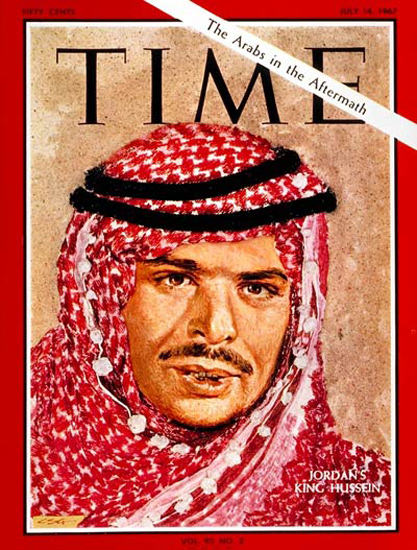 1967-07 King Hussein Copyright Time Magazine | Time Magazine Covers 1923-1970